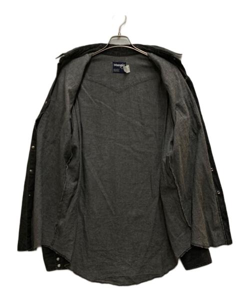 Wrangler（ラングラー）Wrangler (ラングラー) 80`Sデニムウエスタンシャツ ブラック サイズ:36の古着・服飾アイテム