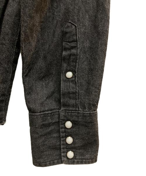 Wrangler（ラングラー）Wrangler (ラングラー) 80`Sデニムウエスタンシャツ ブラック サイズ:36の古着・服飾アイテム
