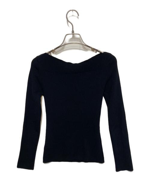 FRAY ID（フレイ アイディー）FRAY ID (フレイ アイディー) ニット ブラック サイズ:FREEの古着・服飾アイテム