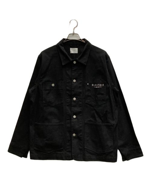 ELECTRIC（エレクトリック）ELECTRIC (エレクトリック) ロゴカバーオール ブラック サイズ:Lの古着・服飾アイテム