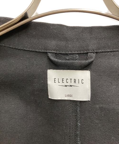 ELECTRIC（エレクトリック）ELECTRIC (エレクトリック) ロゴカバーオール ブラック サイズ:Lの古着・服飾アイテム