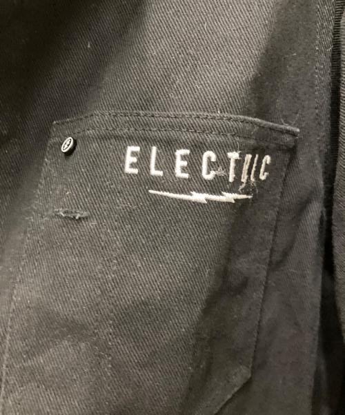 ELECTRIC（エレクトリック）ELECTRIC (エレクトリック) ロゴカバーオール ブラック サイズ:Lの古着・服飾アイテム