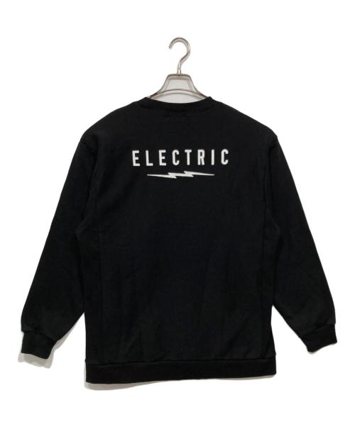 ELECTRIC（エレクトリック）ELECTRIC (エレクトリック) プリントスウェット ブラック サイズ:XLの古着・服飾アイテム