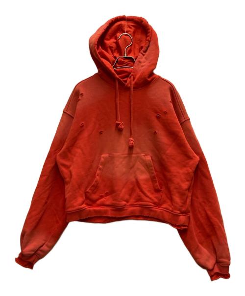 MAISON SPECIAL（メゾンスペシャル）MAISON SPECIAL (メゾンスペシャル) クラッシュクロップドフーディ オレンジ サイズ:FREEの古着・服飾アイテム