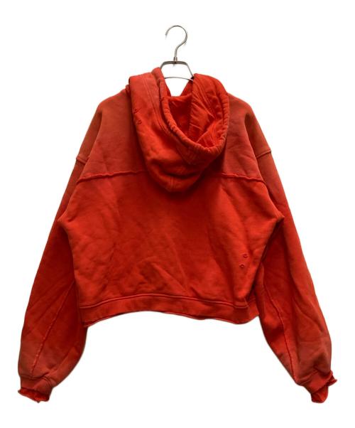 MAISON SPECIAL（メゾンスペシャル）MAISON SPECIAL (メゾンスペシャル) クラッシュクロップドフーディ オレンジ サイズ:FREEの古着・服飾アイテム