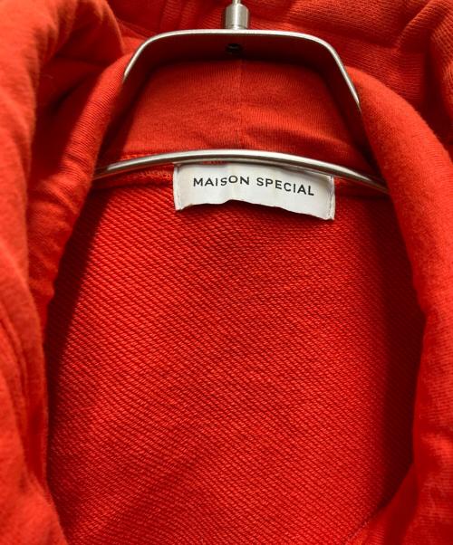 MAISON SPECIAL（メゾンスペシャル）MAISON SPECIAL (メゾンスペシャル) クラッシュクロップドフーディ オレンジ サイズ:FREEの古着・服飾アイテム