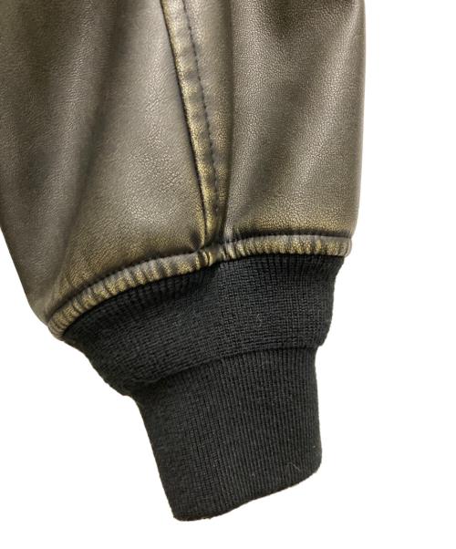 SLY（スライ）SLY (スライ) VINTAGE F/LEATHER CROP ブラウン サイズ:1の古着・服飾アイテム