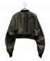 SLY (スライ) VINTAGE F/LEATHER CROP ブラウン サイズ:1：10000円