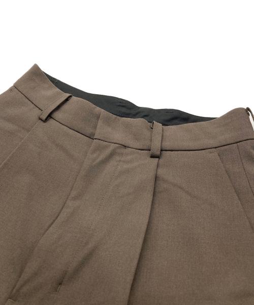 VEQUM（ベクム）VEQUM (ベクム) WIDE SLACKS ブラウン サイズ:Ｓの古着・服飾アイテム