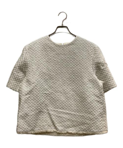 DRAWER（ドゥロワー）DRAWER (ドゥロワー) M.SUMMER3 フリンジブラウス ホワイト サイズ:36の古着・服飾アイテム