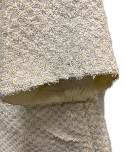 DRAWER（ドゥロワー）DRAWER (ドゥロワー) M.SUMMER3 フリンジブラウス ホワイト サイズ:36の古着・服飾アイテム