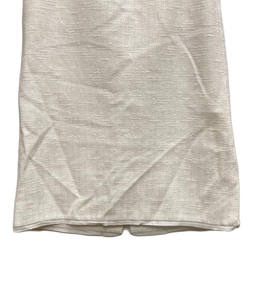 DRAWER（ドゥロワー）Drawer (ドゥロワー) SPRING バスケットツイードスカート ホワイト サイズ:36の古着・服飾アイテム