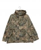 Winiche&Co.×BEAMS JAPANウィニッチ・アンド・コー×ビームスジャパン）の古着「“Downtown Desert” Zip Hoodie Camo」｜グリーン