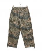 Winiche&Co.×BEAMS JAPANウィニッチ・アンド・コー×ビームスジャパン）の古着「“Downtown Desert” Pants Camo」｜グリーン