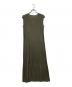 PLEATS PLEASE (プリーツプリーズ) プリーツノースリーブワンピース カーキグレー サイズ:34：25000円