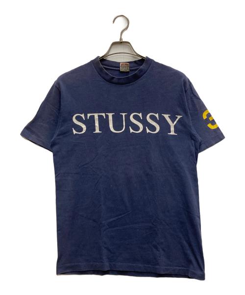 stussy（ステューシー）stussy (ステューシー) 90's ロゴTシャツ ネイビー サイズ:Ⅿの古着・服飾アイテム