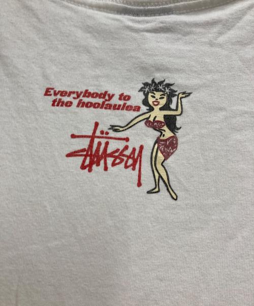 stussy（ステューシー）stussy (ステューシー) 90's Hawaian girl ホワイト サイズ:Sの古着・服飾アイテム