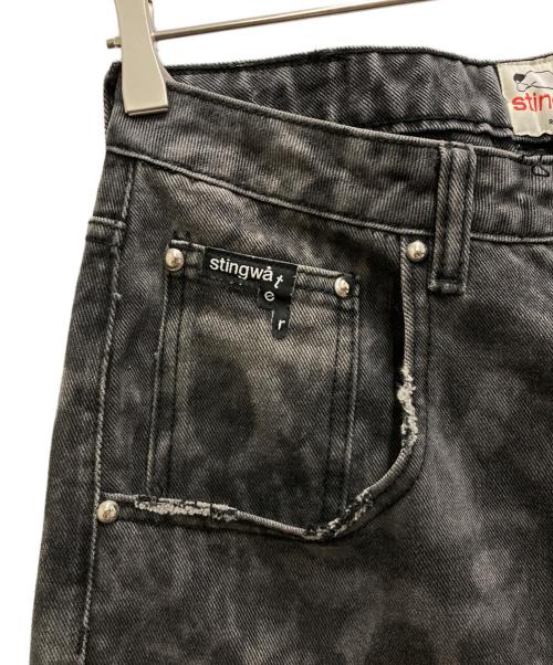 stingwater（スティングウォーター）STINGWATER (スティングウォーター) フェイスペインターデニムパンツ ブラック サイズ:Sの古着・服飾アイテム