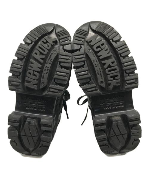 NEWROCK（ニューロック）NEWROCK (ニューロック) レザーアンクルブーツ ブラック サイズ:41の古着・服飾アイテム