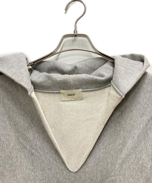 PAPIER TIGRE（パピエ ティグル）PAPIER TIGRE (パピエ ティグル) Broken Parker グレー サイズ:FREEの古着・服飾アイテム