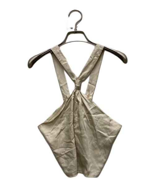 ZOE（ゾーイ）zoe (ゾーイ) tie tops ホワイト サイズ:Sの古着・服飾アイテム