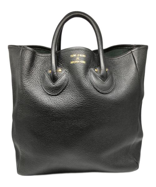 YOUNG & OLSEN The DRYGOODS STORE（ヤングアンドオルセン ザ ドライグッズストア）YOUNG & OLSEN The DRYGOODS STORE (ヤングアンドオルセン ザ ドライグッズストア) EMBOSSED LEATHER TOTE M ブラックの古着・服飾アイテム