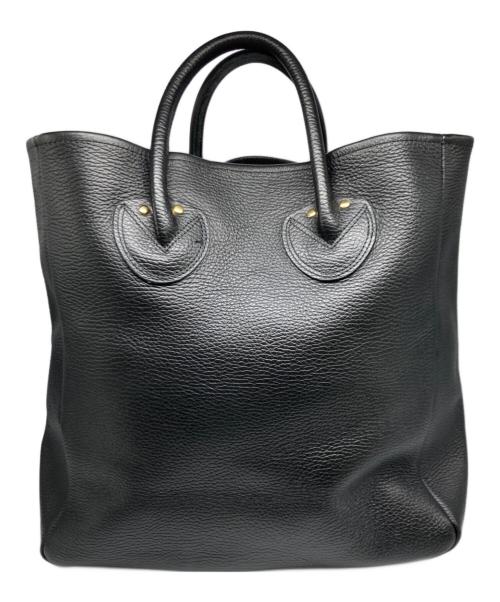 YOUNG & OLSEN The DRYGOODS STORE（ヤングアンドオルセン ザ ドライグッズストア）YOUNG & OLSEN The DRYGOODS STORE (ヤングアンドオルセン ザ ドライグッズストア) EMBOSSED LEATHER TOTE M ブラックの古着・服飾アイテム