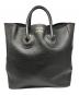 YOUNG & OLSEN The DRYGOODS STORE（ヤングアンドオルセン ザ ドライグッズストア）の古着「EMBOSSED LEATHER TOTE M」｜ブラック