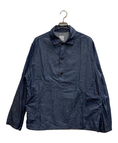 POST O'ALLS（ポストオーバーオールズ）POST O'ALLS (ポストオーバーオールズ) プルオーバーシャツ インディゴ サイズ:Ⅼの古着・服飾アイテム