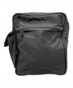 PRADAプラダ）の古着「サイドロゴプレートショルダーバッグ」｜ブラック