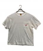 HUMAN MADEヒューマンメイド）の古着「ポケットハートロゴTシャツ」｜ホワイト