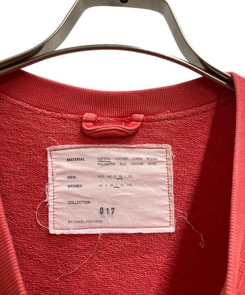 CAMIEL FORTGENS（カミエルフォートヘンス）CAMIEL FORTGENS (カミエルフォートヘンス) SLLEVELESS SWEATER レッド サイズ:Mの古着・服飾アイテム