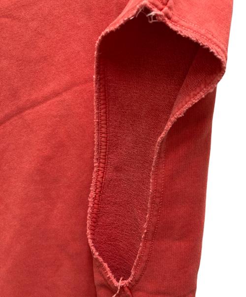 CAMIEL FORTGENS（カミエルフォートヘンス）CAMIEL FORTGENS (カミエルフォートヘンス) SLLEVELESS SWEATER レッド サイズ:Mの古着・服飾アイテム