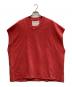 CAMIEL FORTGENS（カミエルフォートヘンス）の古着「SLLEVELESS SWEATER」｜レッド