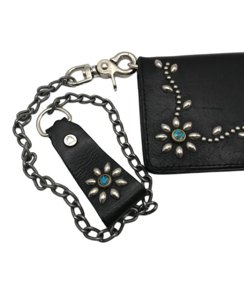 htc（エイチティーシー）HTC (エイチティーシー) ロングウォレット ブラックの古着・服飾アイテム