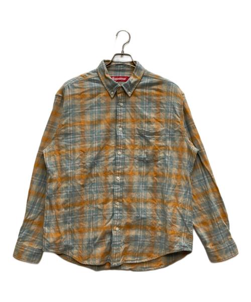 SUPREME（シュプリーム）Supreme (シュプリーム) Plaid Flannel Shirt ブルー×ブラウン サイズ:Ⅿの古着・服飾アイテム