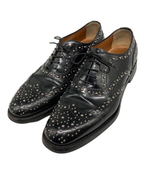CHURCH'S（チャーチ）CHURCH'S (チャーチ) スタッズレザーシューズ ブラック サイズ:37 1/2の古着・服飾アイテム