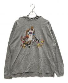WARNER BROS（ワーナーブラザース）の古着「90's ジョーダン×ルーニーチューンズフーディー」｜グレー
