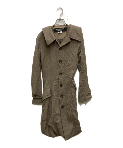 JUNYA WATANABE COMME des GARCONS（ジュンヤワタナベ コムデギャルソン）JUNYA WATANABE COMME des GARCONS ((ジュンヤワタナベ コムデギャルソン) 変形デザイン縮絨コート ブラウン サイズ:Sの古着・服飾アイテム