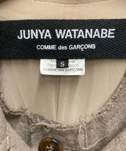 JUNYA WATANABE COMME des GARCONS（ジュンヤワタナベ コムデギャルソン）JUNYA WATANABE COMME des GARCONS ((ジュンヤワタナベ コムデギャルソン) 変形デザイン縮絨コート ブラウン サイズ:Sの古着・服飾アイテム
