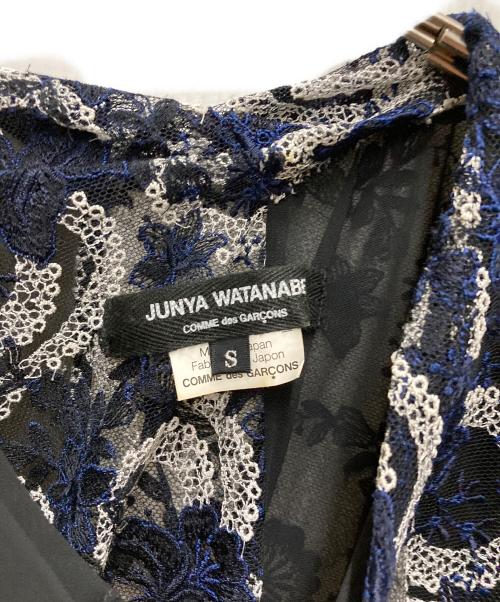JUNYA WATANABE COMME des GARCONS（(ジュンヤワタナベ コムデギャルソン）JUNYA WATANABE COMME des GARCONS ((ジュンヤワタナベ コムデギャルソン) 切替レースワンピース ブラック サイズ:Sの古着・服飾アイテム