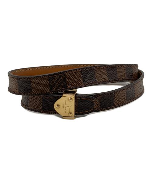 LOUIS VUITTON（ルイ ヴィトン）LOUIS VUITTON (ルイ ヴィトン) レザーブレスレット ブラウンの古着・服飾アイテム