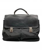 PRADAプラダ）の古着「ナイロン×レザーブリーフケース」｜ブラック