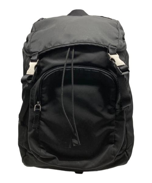 PRADA（プラダ）PRADA (プラダ) ドローストリングバックパック ブラックの古着・服飾アイテム