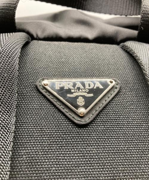 PRADA（プラダ）PRADA (プラダ) ドローストリングバックパック ブラックの古着・服飾アイテム