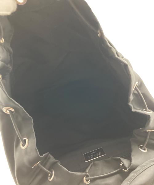 PRADA（プラダ）PRADA (プラダ) ドローストリングバックパック ブラックの古着・服飾アイテム