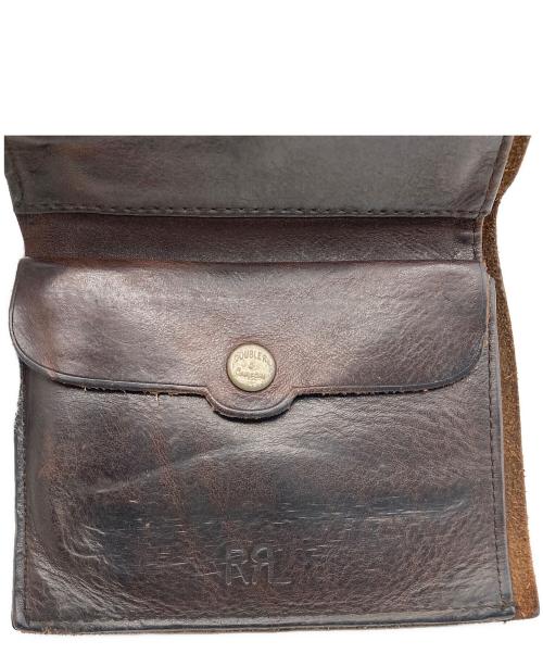 RRL（ダブルアールエル）RRL (ダブルアールエル) レザー エンベロープ ウォレット ブラウンの古着・服飾アイテム