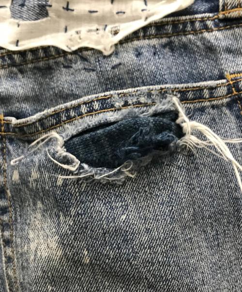 POLO RALPH LAUREN（ポロ・ラルフローレン）POLO RALPH LAUREN (ポロ・ラルフローレン) 再構築デニムパンツ インディゴ サイズ:86cm (W34)の古着・服飾アイテム