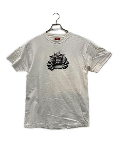 OAKLEY（オークリー）OAKLEY (オークリー) 90s モンスタードッグプリントtee ホワイト サイズ:Ｍの古着・服飾アイテム