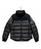 UNDERCOVERアンダーカバー）の古着「ニットレザー切替ダウンジャケット」｜ブラック